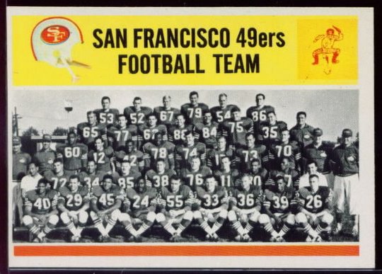 167 San Francisco 49ers Team Card